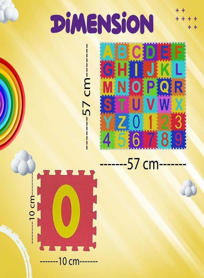 Confidence Educational Alphabet and Number Mini Puzzle Mat for Kids | Interlocking Learning ABCD Play Mat for Kids Baby Infant and Toddler (36 Pcs) - Image 2